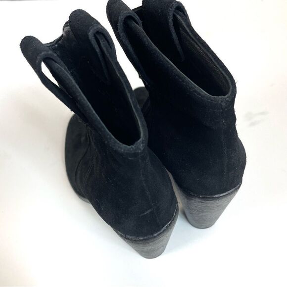 Joie Monte Western Suede Ankle Booties Size 35 - Picture 12 of 13
